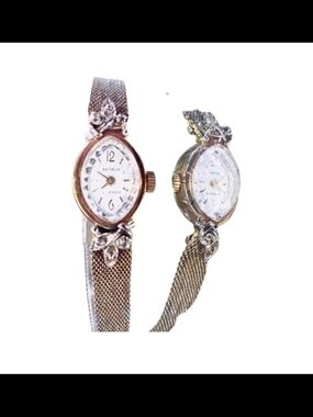 Ladies Mesh Bracelet Watch With Crystal Accents
